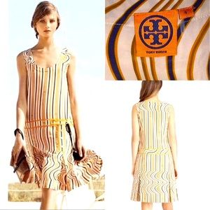Tory Burch, Ivory Silk Dress, Drop Waist $450